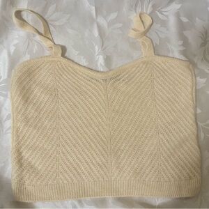 Vero Moda Tan Cropped Tank Top